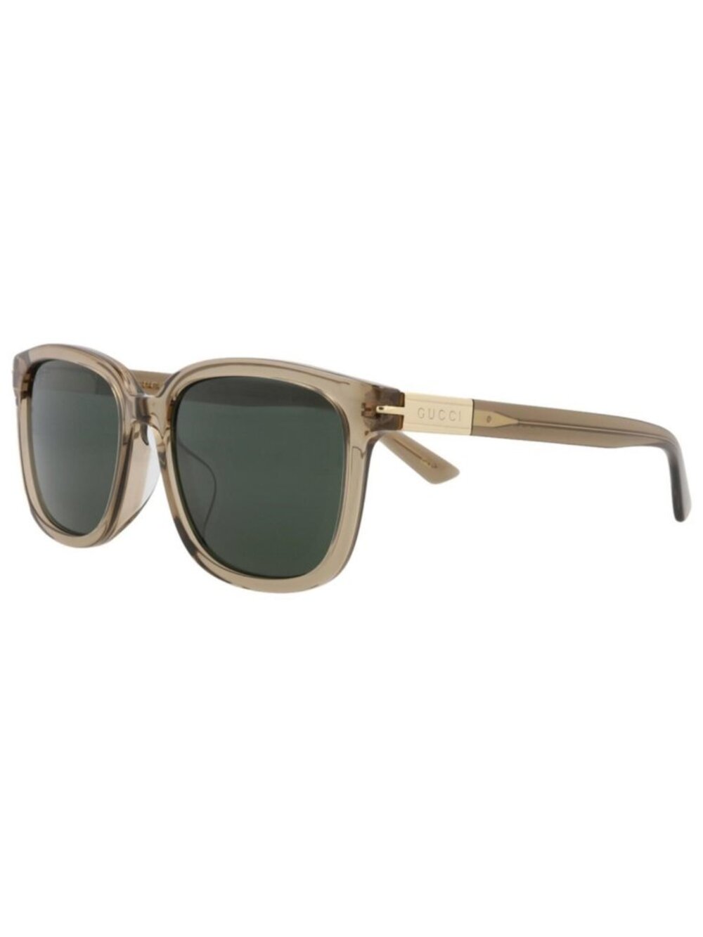 New Gucci Mens Square/Rectangle Brown Brown Green Fashion Designer Sunglasses